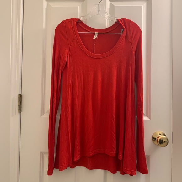 Free People Ribbed Scoop Neck Long Sleeve Tunic - Picture 2 of 3